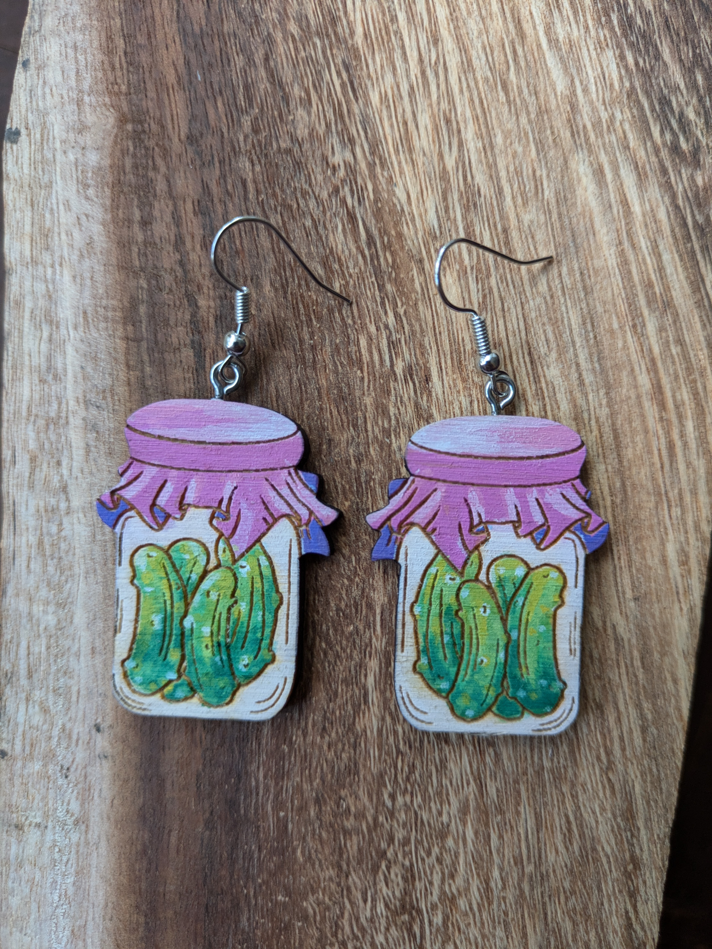 Pickle Jar Earrings